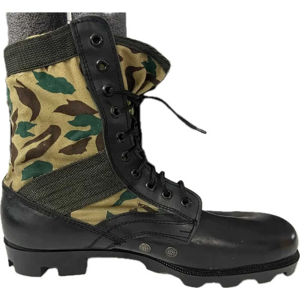 Vintage KOREA MADE US Military Vietnam Jungle Combat Boots Size 15R UNUSED